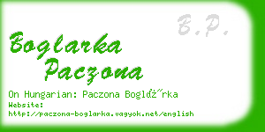 boglarka paczona business card